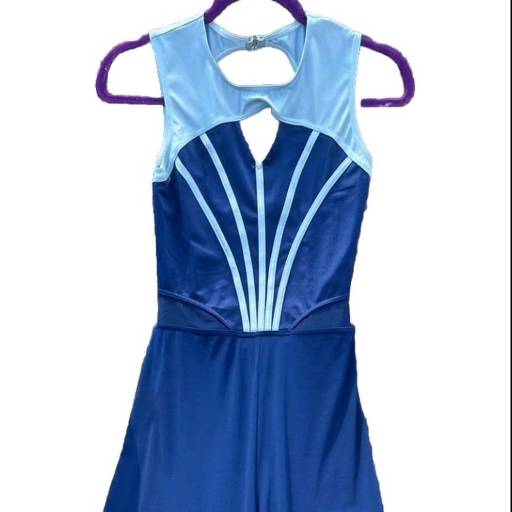 Weissman Girls Dance Costume Jumper Blue Jazz Recital Solo Competition